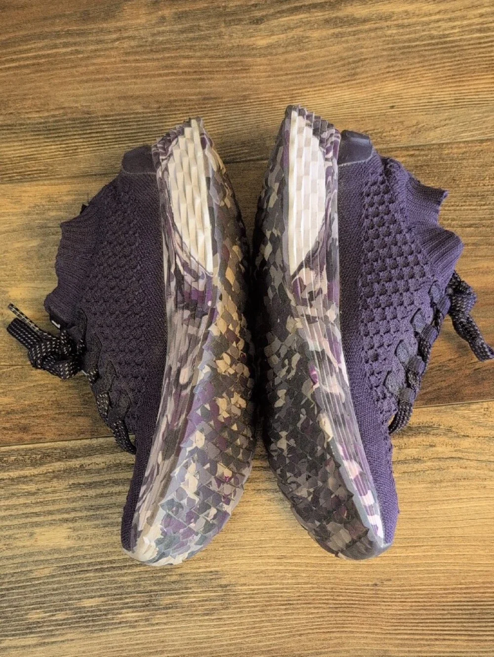 NOBULL Unisex Knit Runner Purple Patterned Trainer Sneaker Shoes M7.5 W9  607A